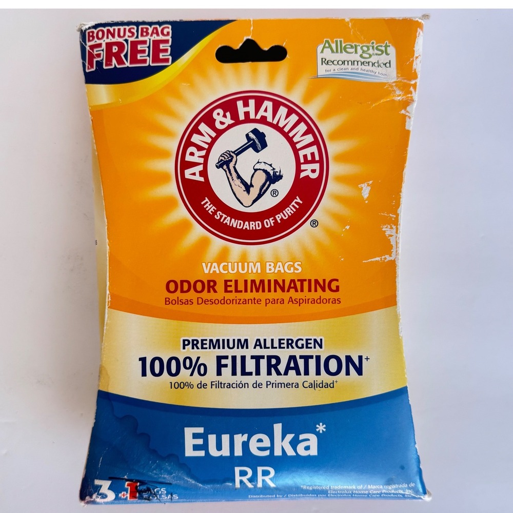 Arm & Hammer Vacuum Bags Odor Eliminating Allergen‎ 100 Filtration Eureka RR Old